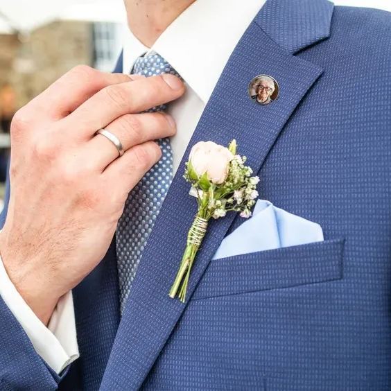 Men's lapel pins, corsage jewelry, lapel pin souvenirs, wedding day gifts for bride and groom