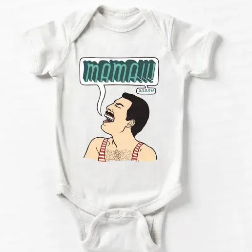 Funny Crazy Man Bodysuit For Baby