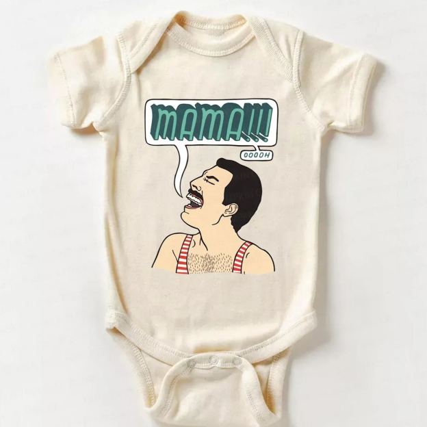 Funny Crazy Man Bodysuit For Baby