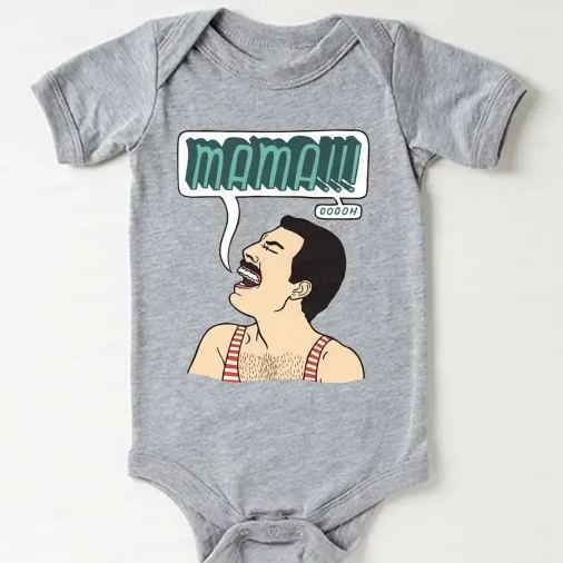 Funny Crazy Man Bodysuit For Baby