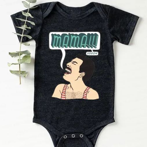 Funny Crazy Man Bodysuit For Baby