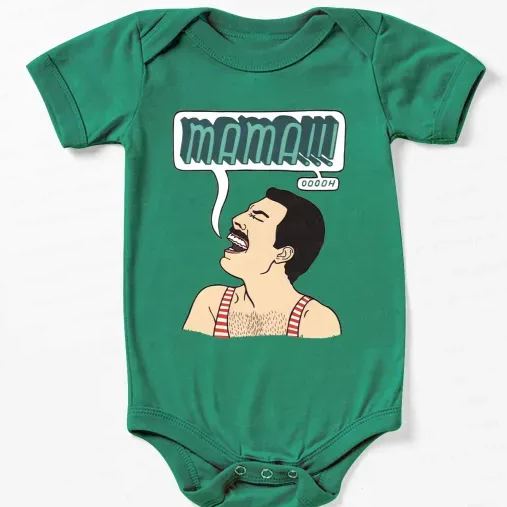 Funny Crazy Man Bodysuit For Baby