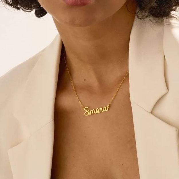 Personalized letter necklace