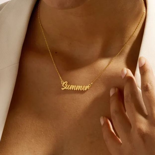 Personalized letter necklace