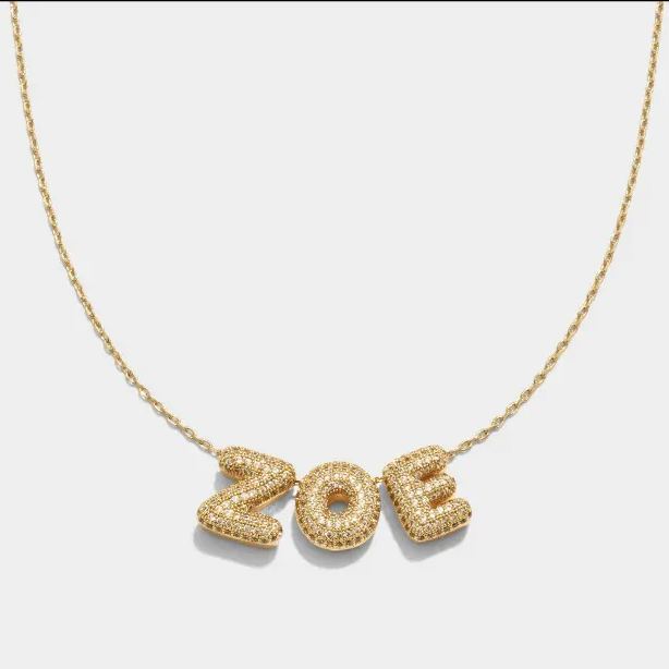 The Mini Balloon Letter Necklace