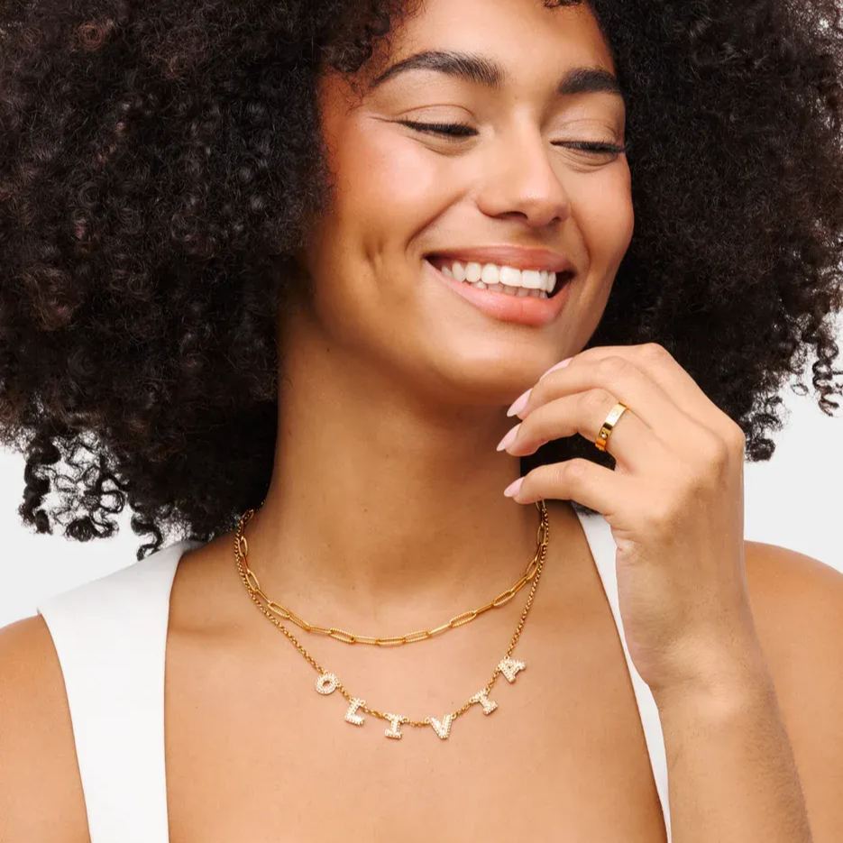 The Mini Balloon Letter Necklace