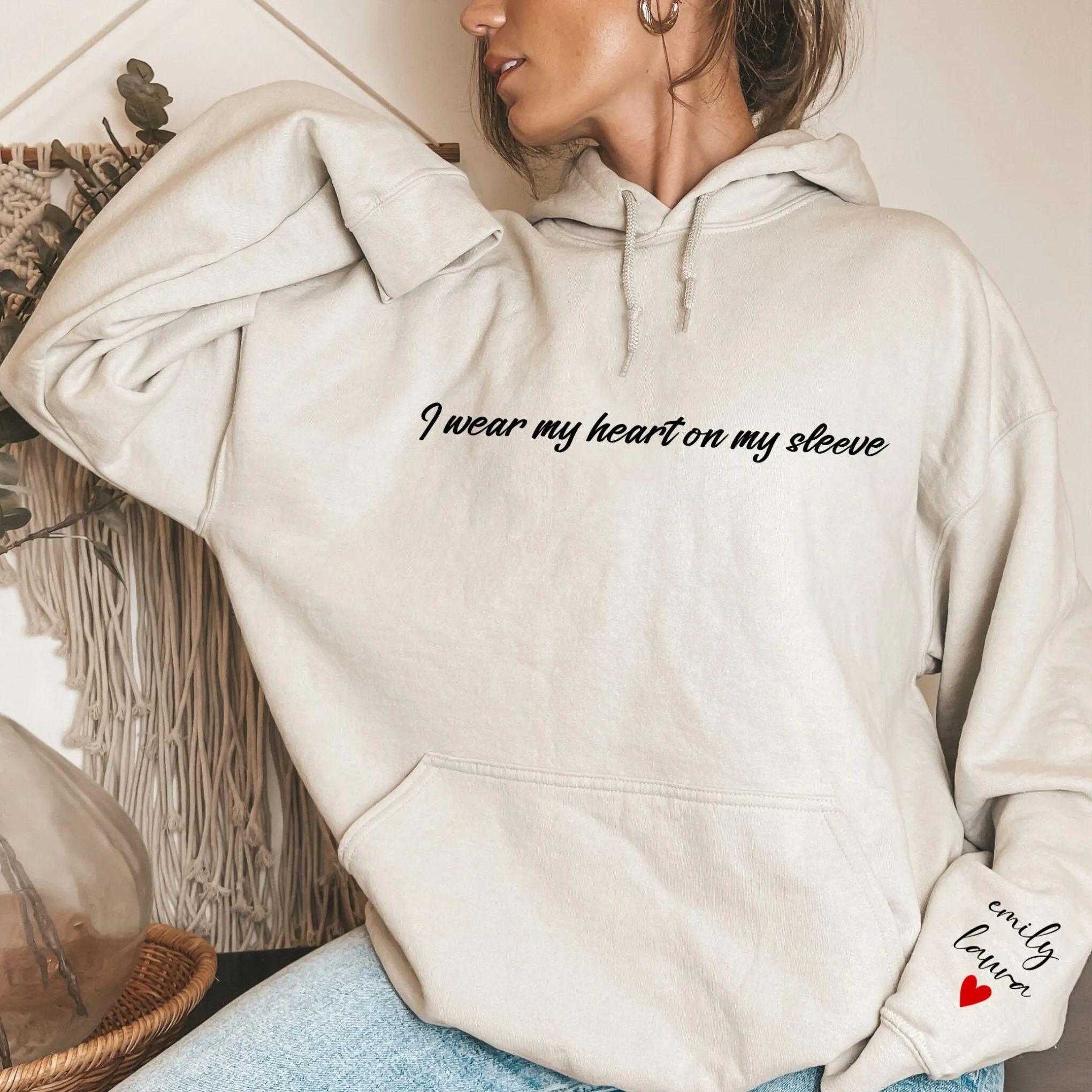 Exclusive embroidered fleece hoodie