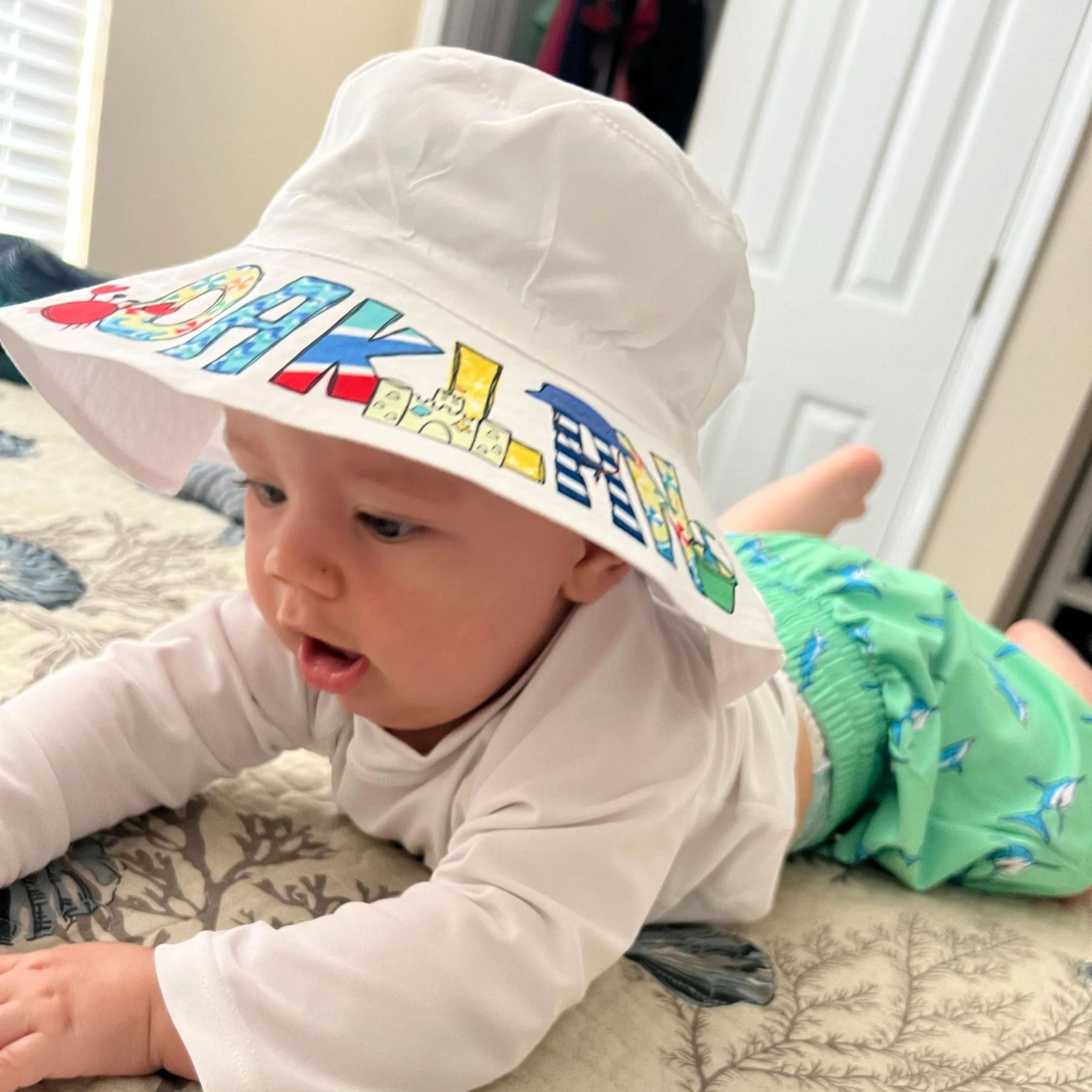 Personalized cute summer sun protection bucket hat