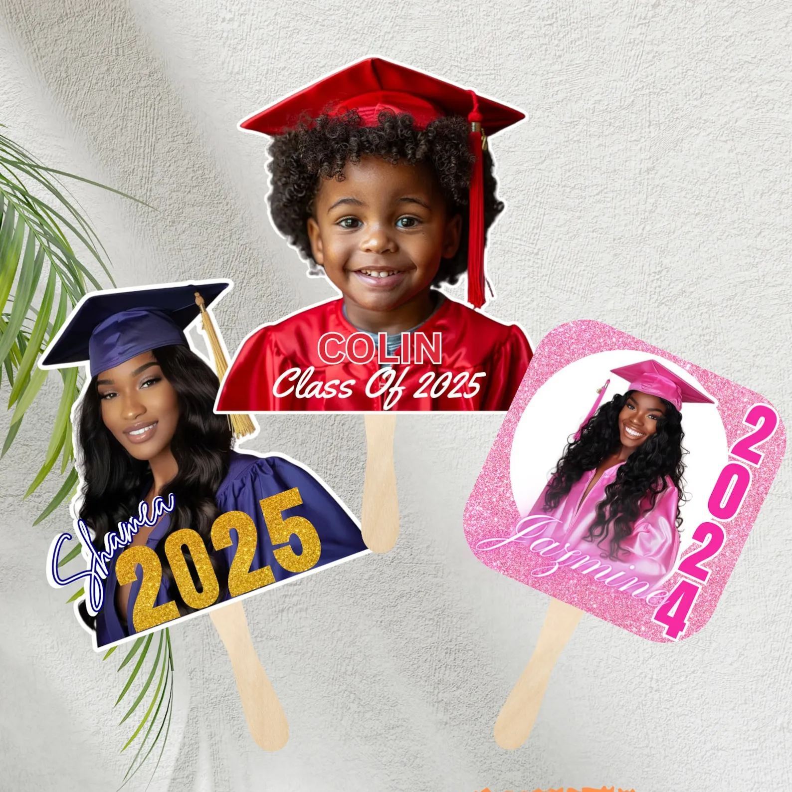 Custom Graduation Photo Fans | Personalized Graduation Fans