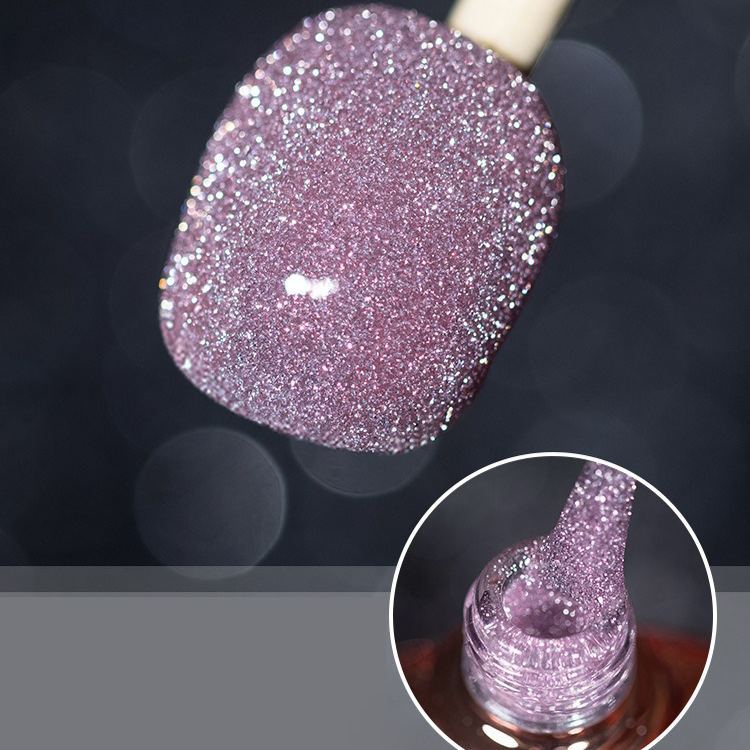 Pop Glitter Bouncy Gel Crushed Diamond Nail Polish Gel