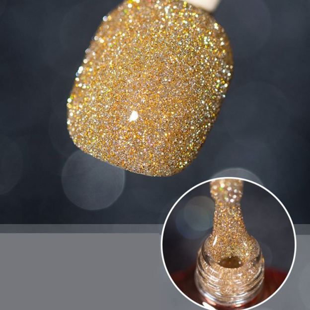 Pop Glitter Bouncy Gel Crushed Diamond Nail Polish Gel