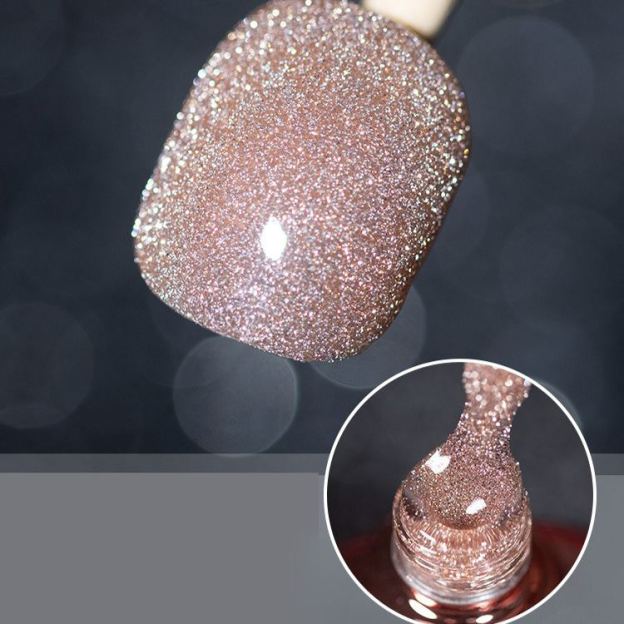 Pop Glitter Bouncy Gel Crushed Diamond Nail Polish Gel