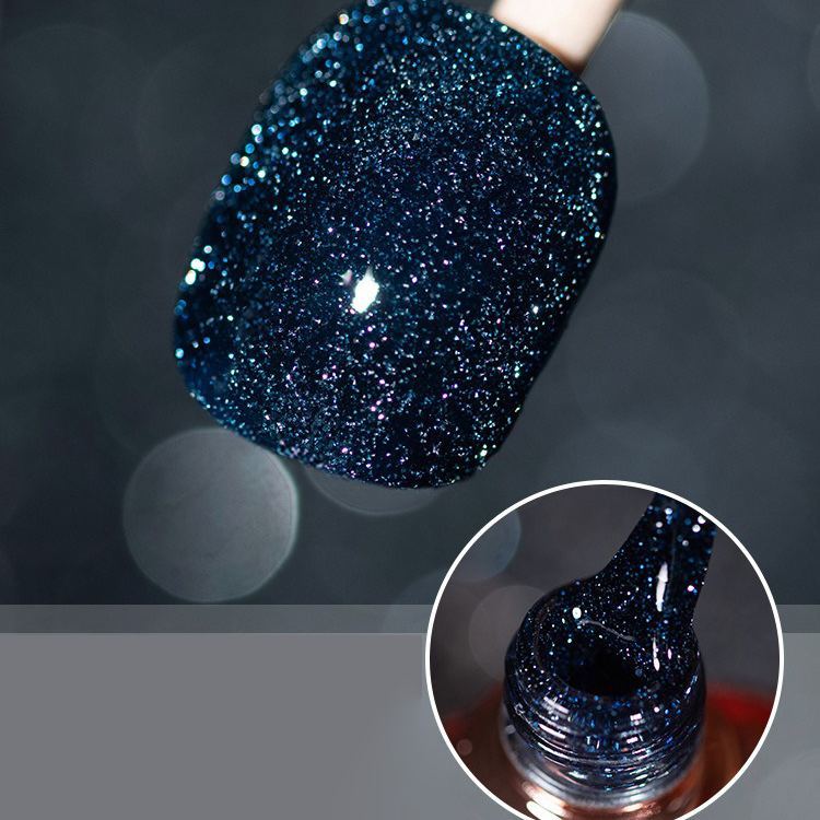 Pop Glitter Bouncy Gel Crushed Diamond Nail Polish Gel