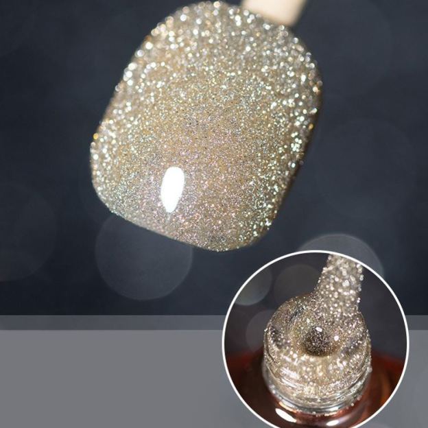 Pop Glitter Bouncy Gel Crushed Diamond Nail Polish Gel