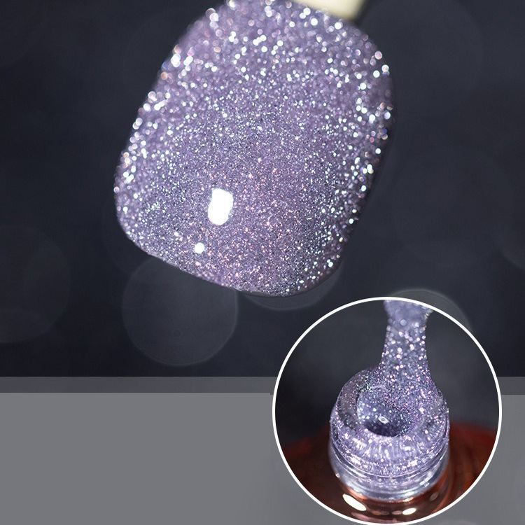 Pop Glitter Bouncy Gel Crushed Diamond Nail Polish Gel