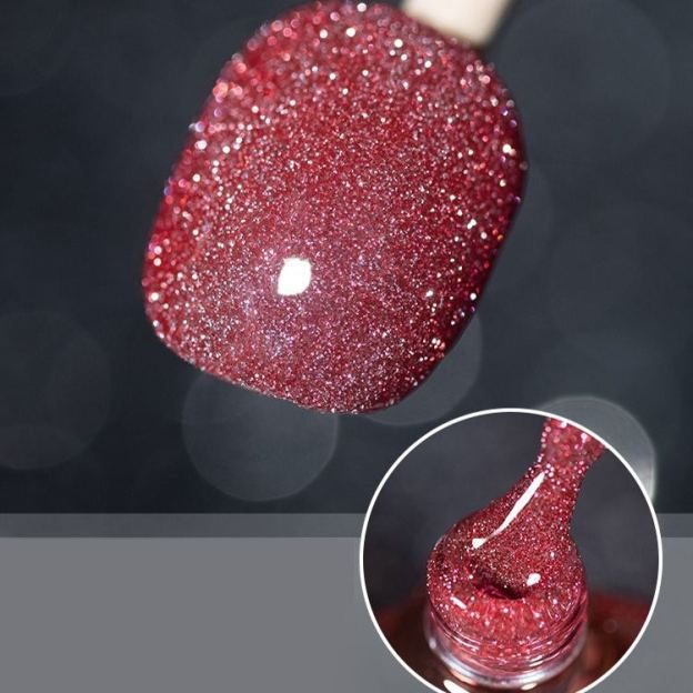 Pop Glitter Bouncy Gel Crushed Diamond Nail Polish Gel