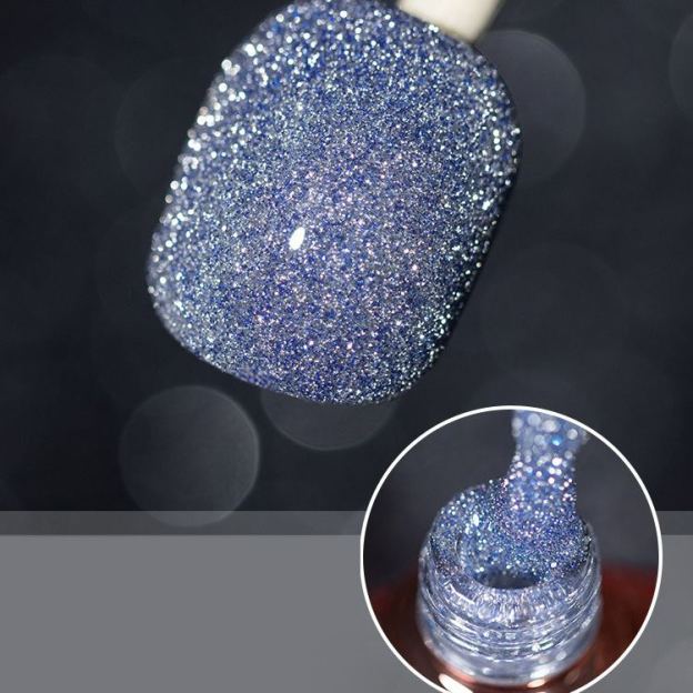 Pop Glitter Bouncy Gel Crushed Diamond Nail Polish Gel
