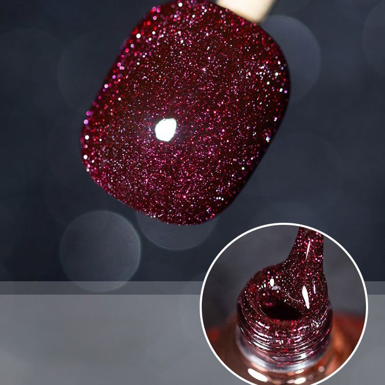 Pop Glitter Bouncy Gel Crushed Diamond Nail Polish Gel