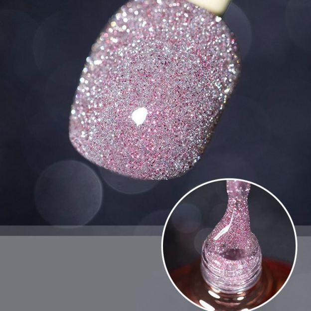 Pop Glitter Bouncy Gel Crushed Diamond Nail Polish Gel