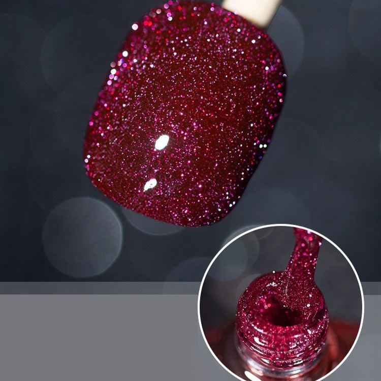 Pop Glitter Bouncy Gel Crushed Diamond Nail Polish Gel