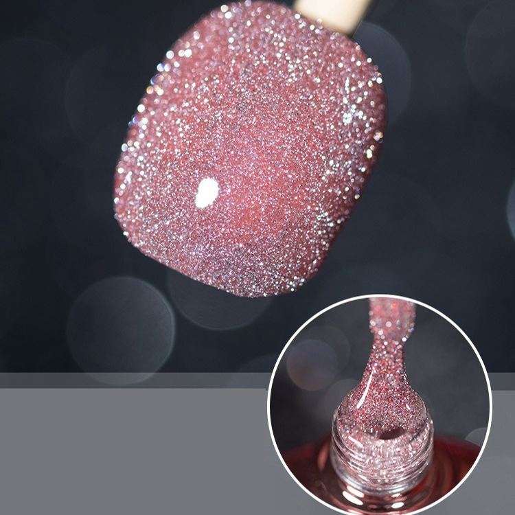 Pop Glitter Bouncy Gel Crushed Diamond Nail Polish Gel