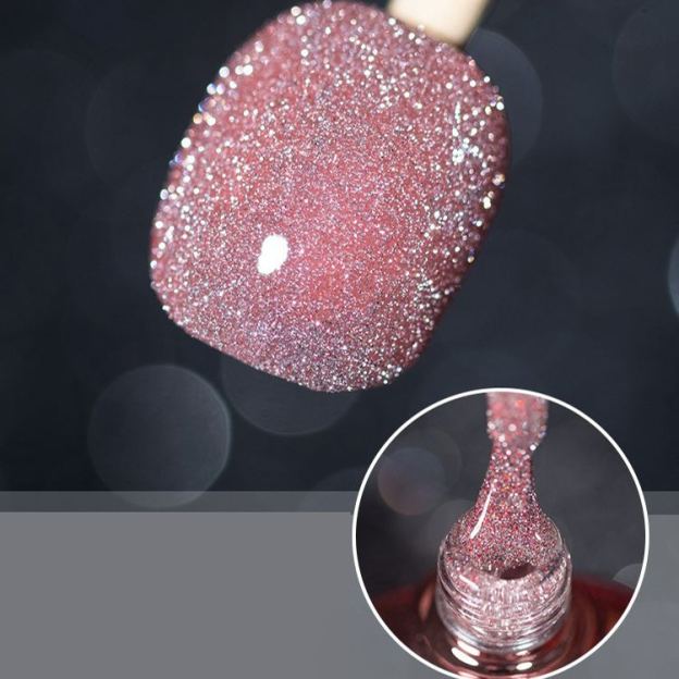 Pop Glitter Bouncy Gel Crushed Diamond Nail Polish Gel