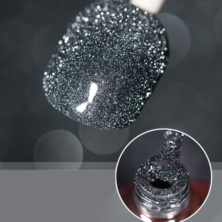Pop Glitter Bouncy Gel Crushed Diamond Nail Polish Gel