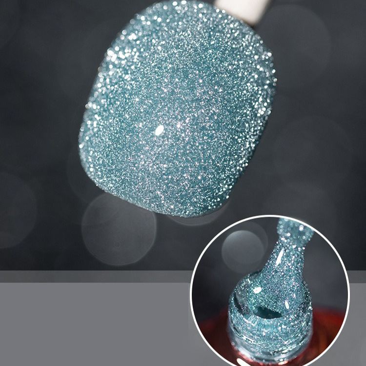 Pop Glitter Bouncy Gel Crushed Diamond Nail Polish Gel