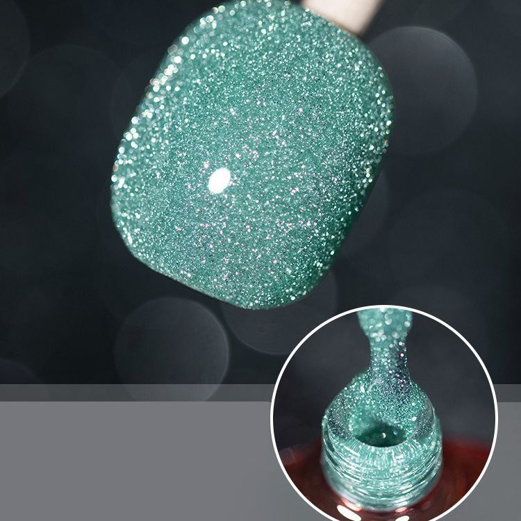 Pop Glitter Bouncy Gel Crushed Diamond Nail Polish Gel