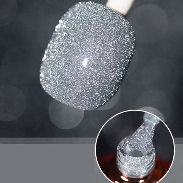 Pop Glitter Bouncy Gel Crushed Diamond Nail Polish Gel