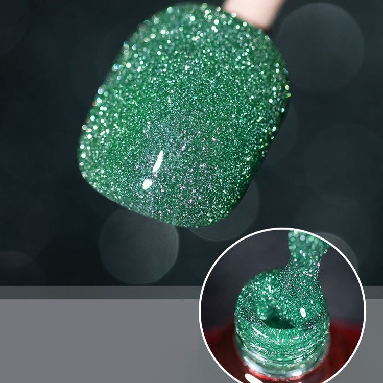 Pop Glitter Bouncy Gel Crushed Diamond Nail Polish Gel