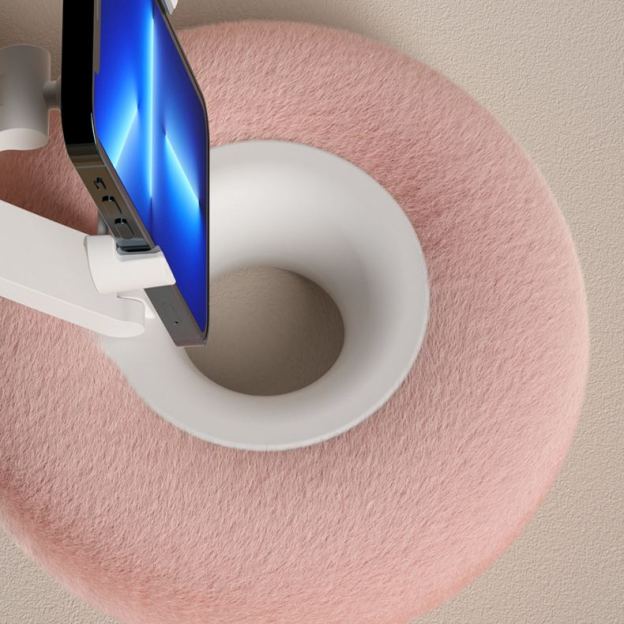 Cell Phone Holder Plush Pillow Holder