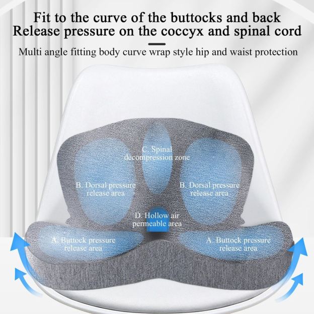 Non-slip memory foam seat