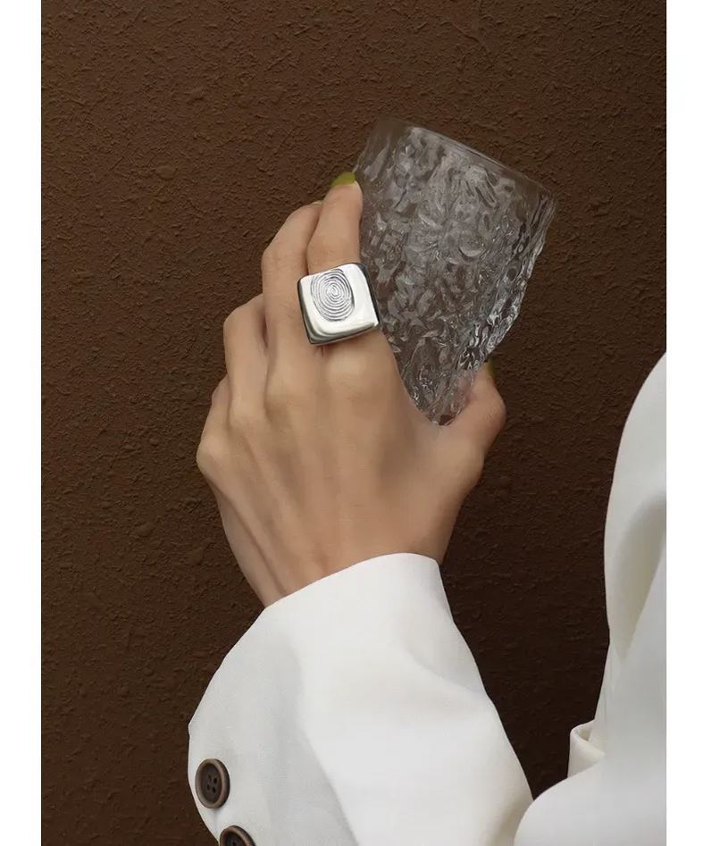 Personalized Fingerprint Casting Ring Unisex