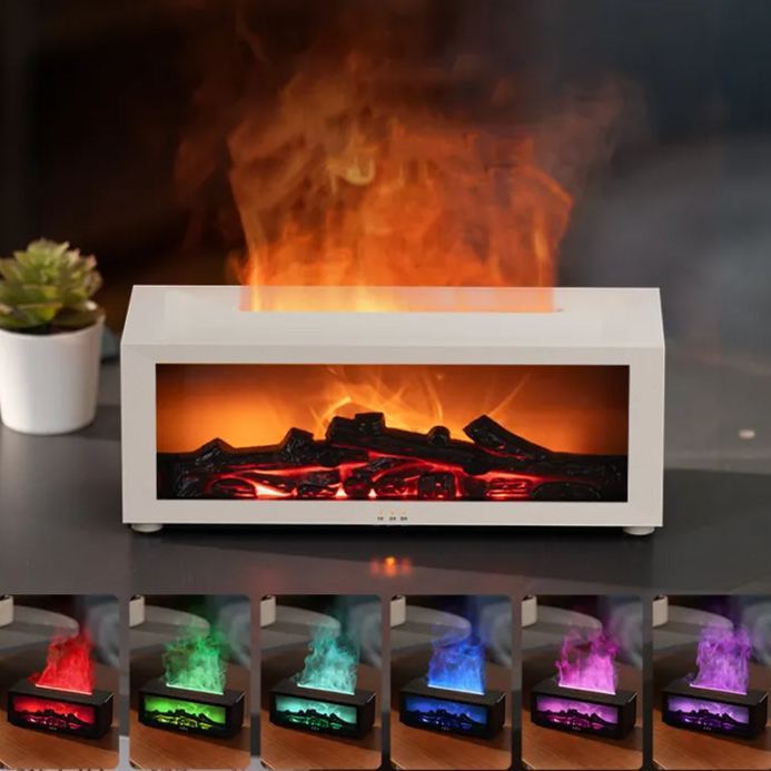 Retro Simulation Fireplace Aroma Diffuser