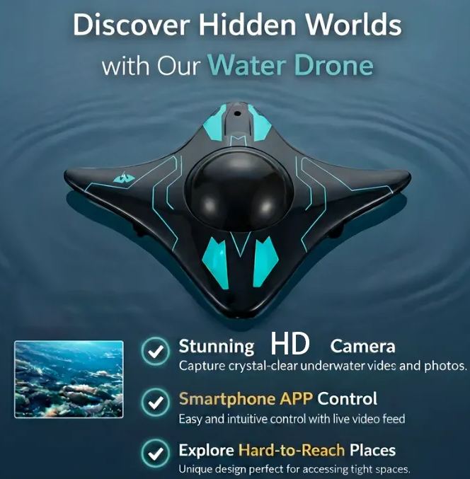 Wi-Fi Real-time Mobile-Controlled Mini Underwater Camera Boat