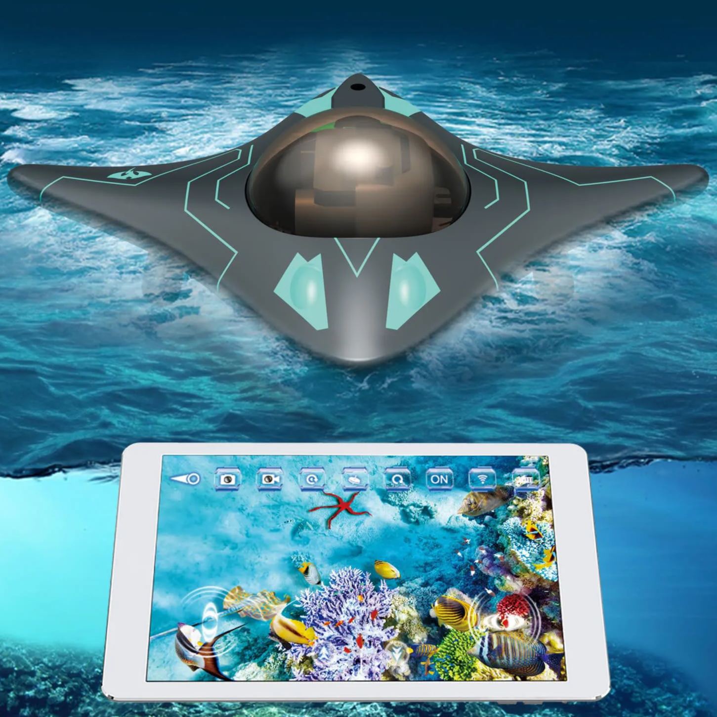Wi-Fi Real-time Mobile-Controlled Mini Underwater Camera Boat