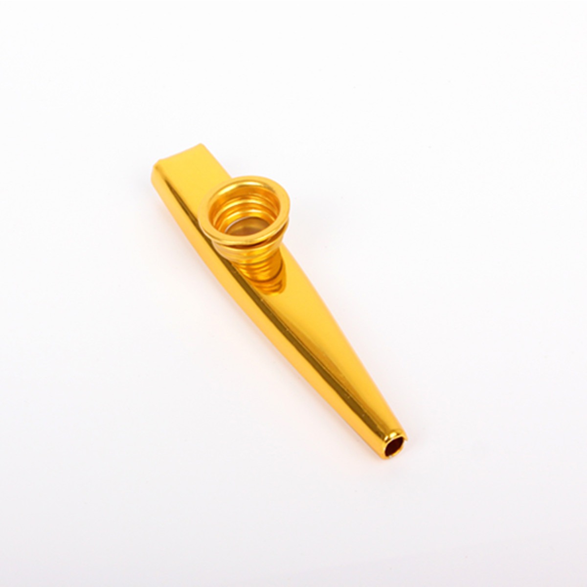 Gold-plated kazoo mouth-blown instrument