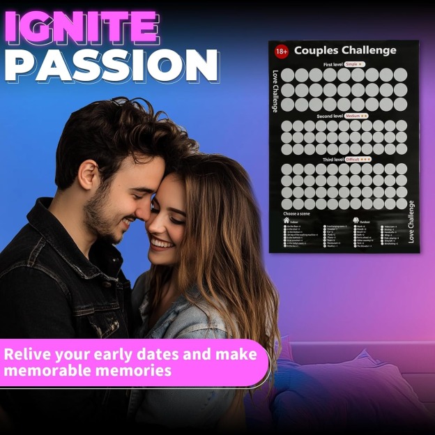 Valentine's Day Scratch Poster 94 Sex Positions Challenge 