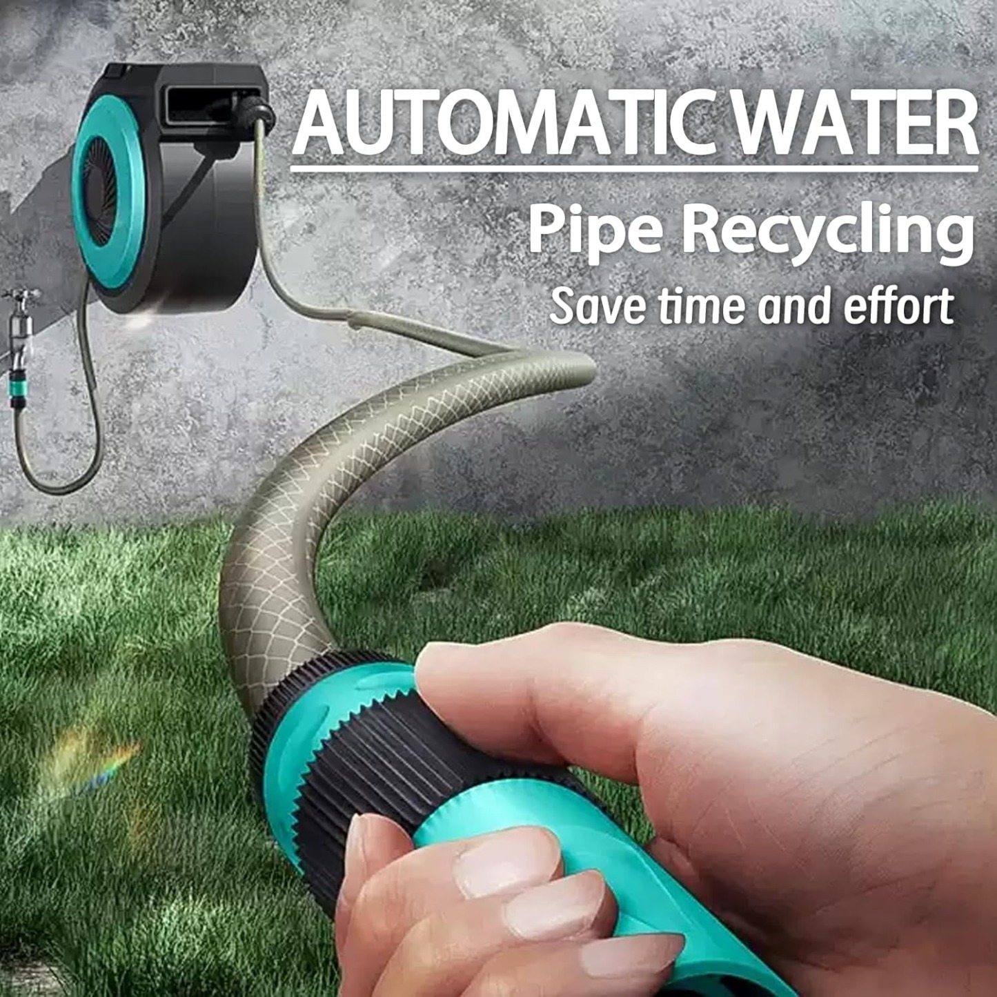 Auto Retractable Recovery Hose Hose Car Wash High Pressure Nozzle