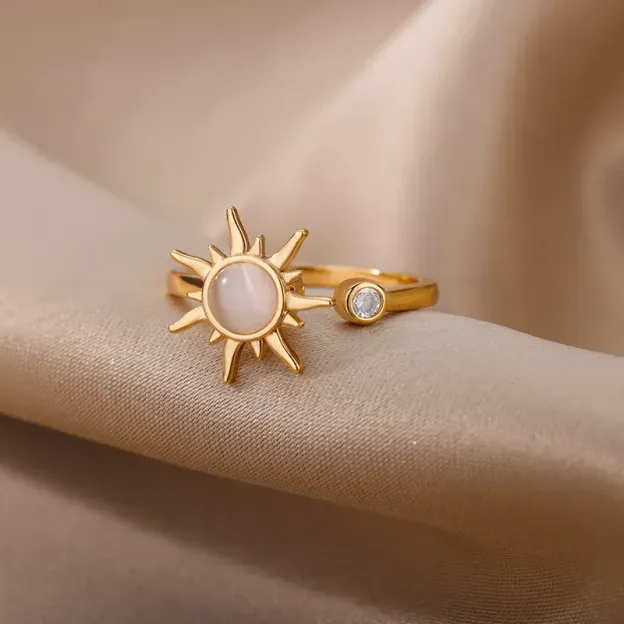 New sunflower open ring