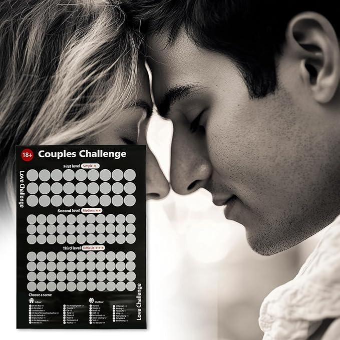 Valentine's Day Scratch Poster 94 Sex Positions Challenge 