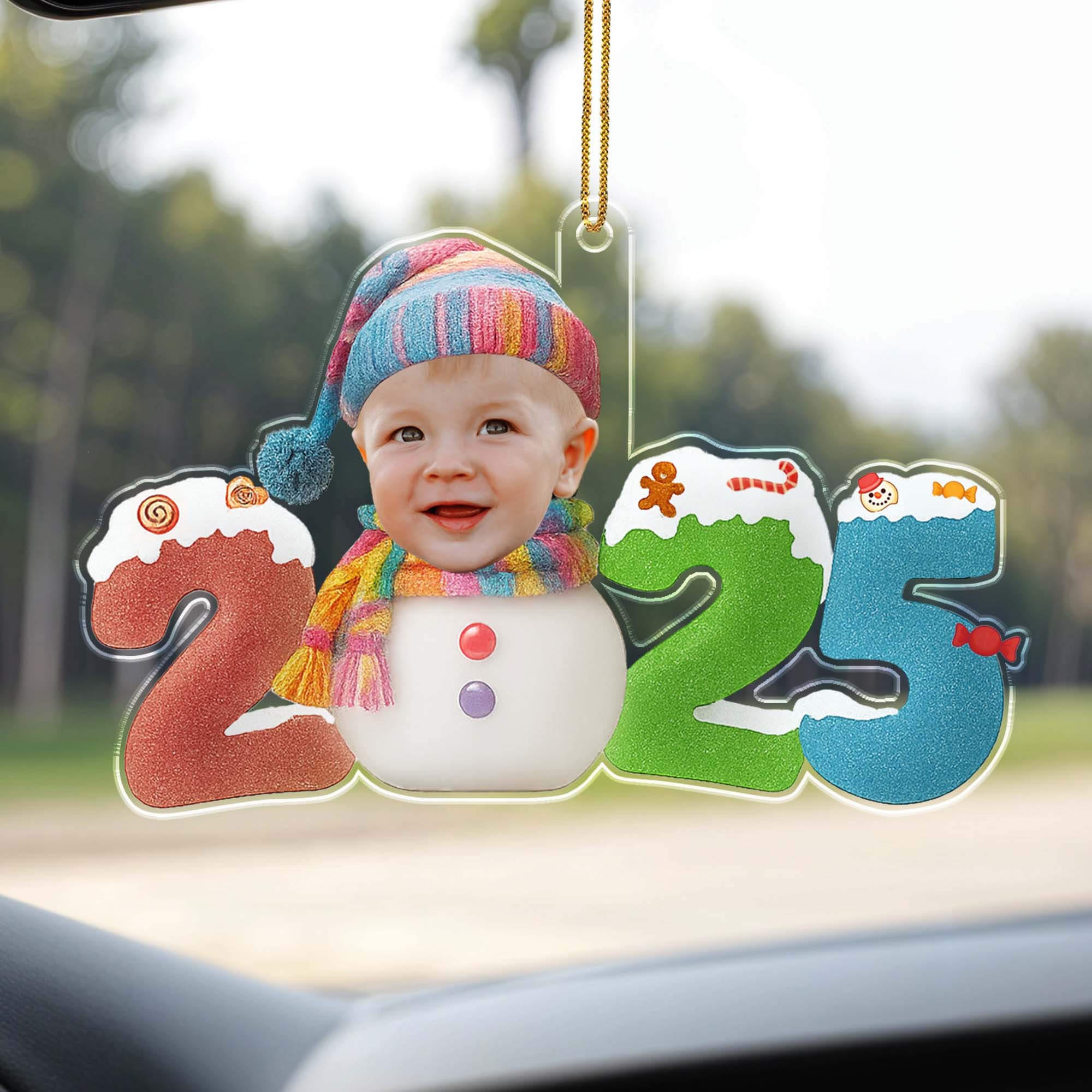 Personalized Photo Acrylic Christmas Ornament