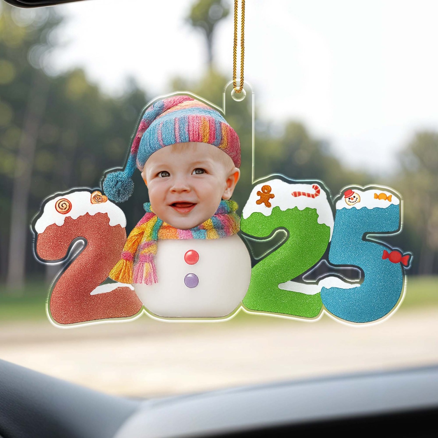 Personalized Photo Acrylic Christmas Ornament