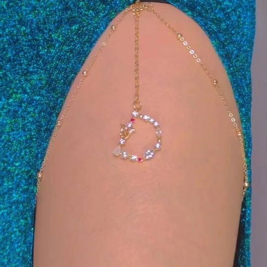 26 Letter Personalized Leg Chain