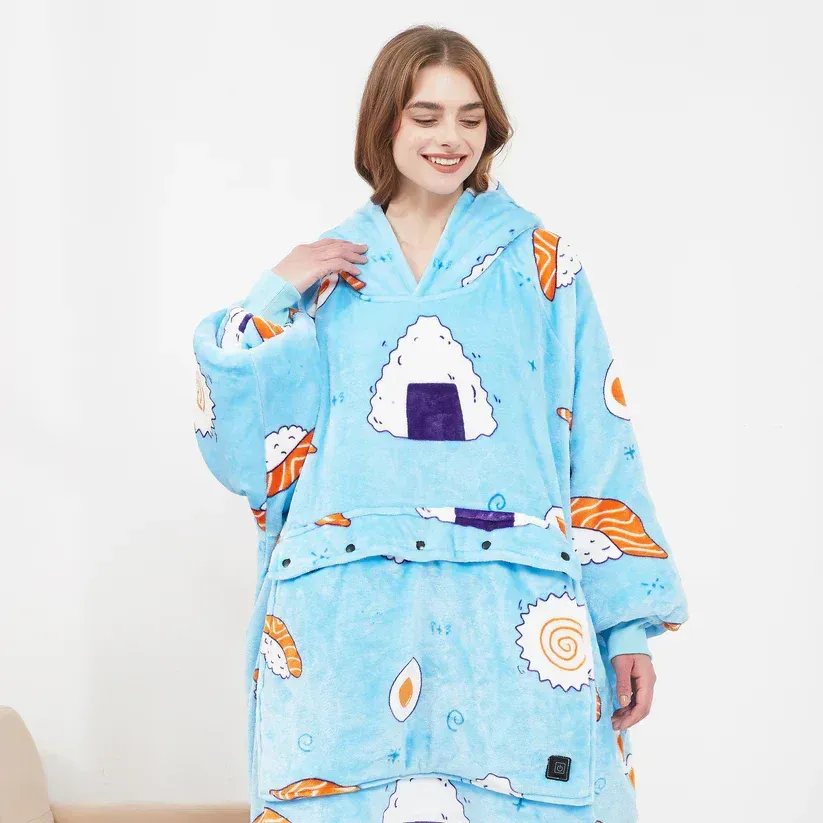 Double-layered thickened lazy-person pajamas