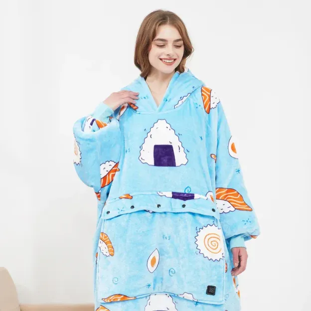 Double-layered thickened lazy-person pajamas