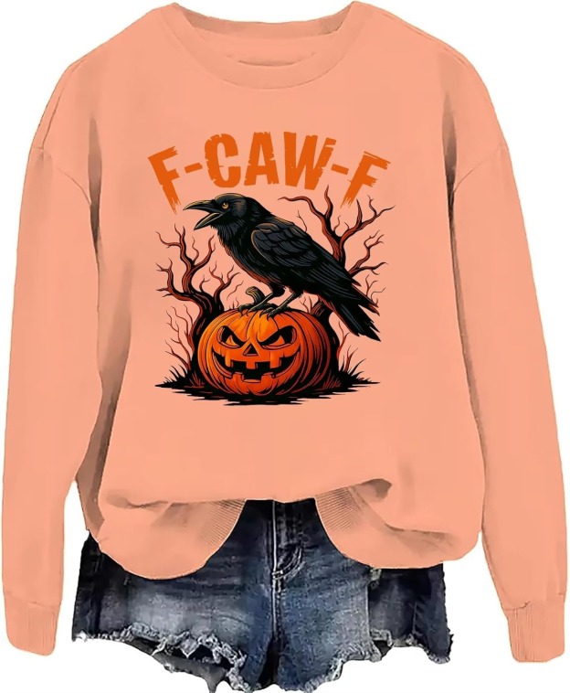 Funny Crow Pumpkin Hoodie