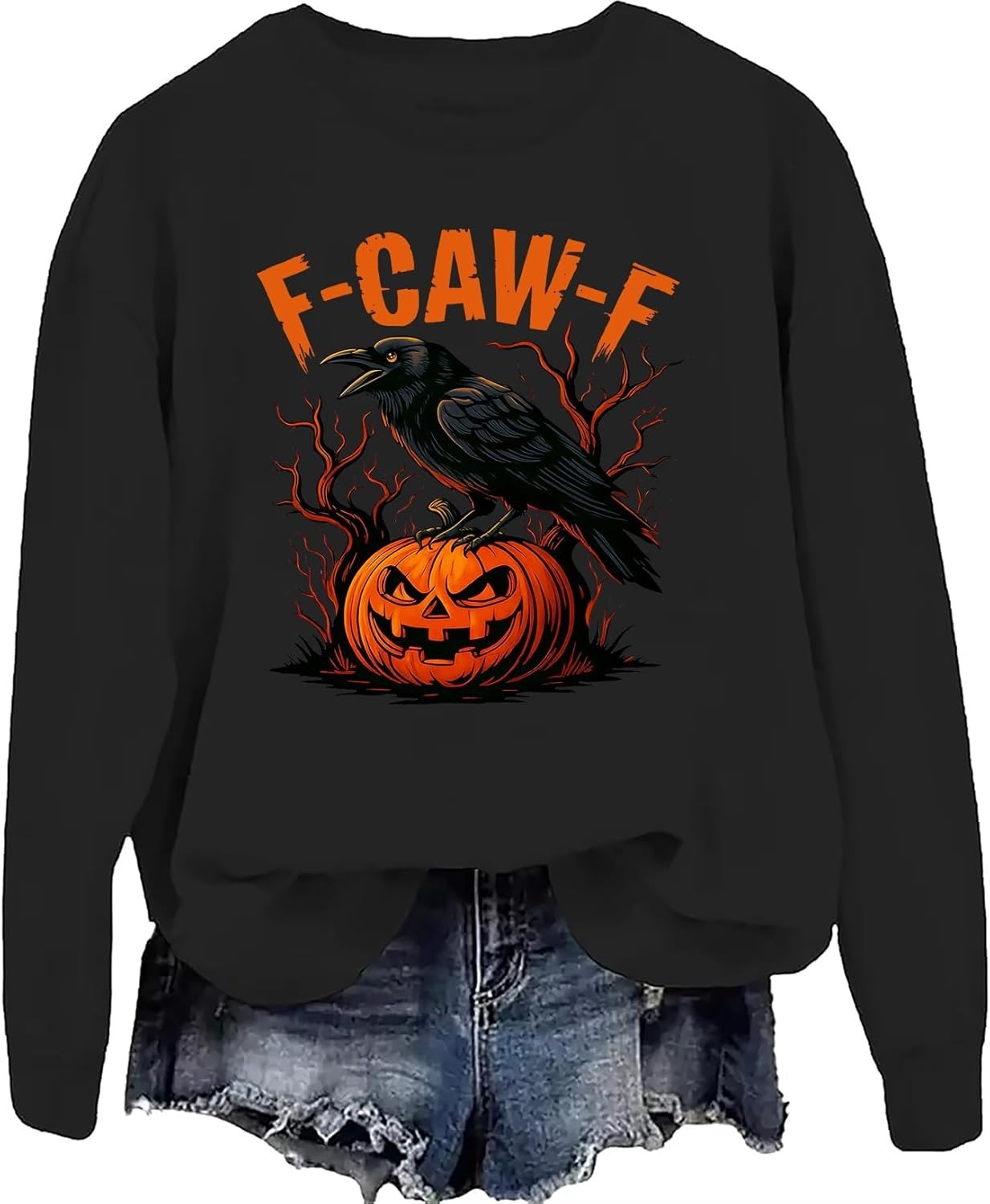 Funny Crow Pumpkin Hoodie