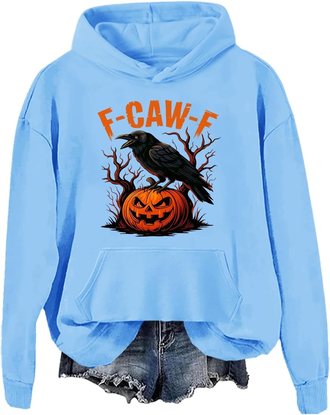 Funny Crow Pumpkin Hoodie